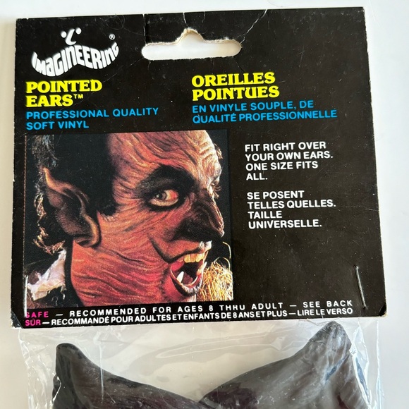 Vintage Imagineering Wolfman Professional Quality Vinyl Pointed Ears + Fangs - Picture 5 of 10